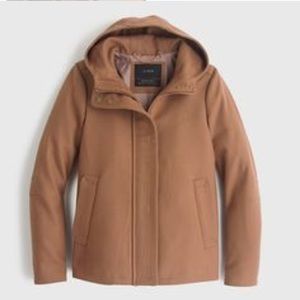 J.crew Camel Melton Wool Coat Jacket S